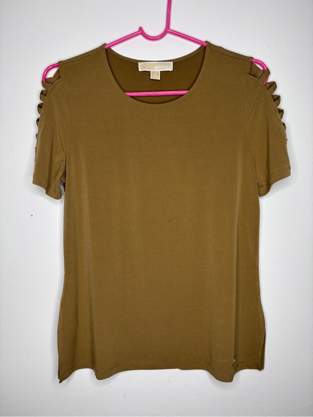 Michael Kors Cut Out Sleeve Blouse